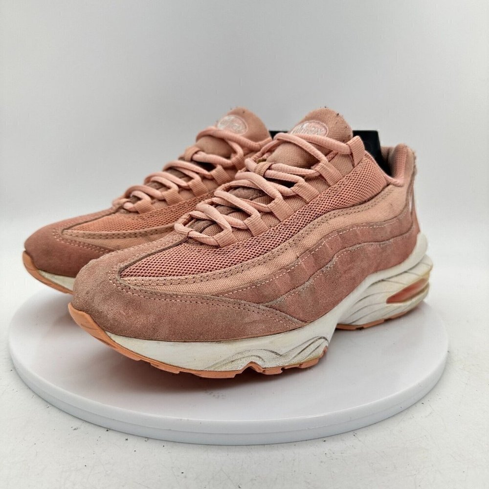 Nike Air Max 95 Sz 7Y Women 8.5 BQ7222-600 Coral Stardust Pink White Shoes